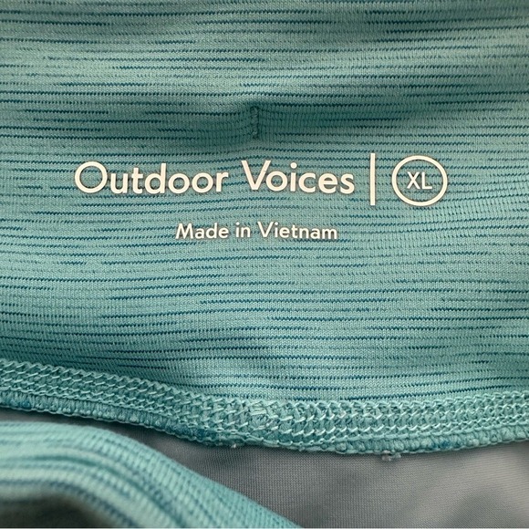 Outdoor Voices Hudson Shorts Women's XL Teal Blue 4" Inseam Brief Liner Running - Picture 6 of 7